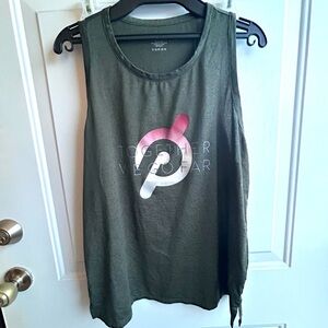 Peloton Logo Together We Go Far Women’s Sleeveless Tank Top Shirt Size Large